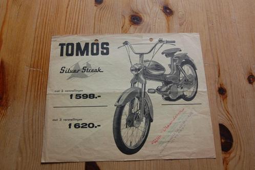 Tomos "Silver Streak", Fietsen en Brommers, Handleidingen en Instructieboekjes, Gebruikt, Ophalen of Verzenden
