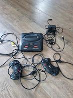 Sega mega drive met spellen, Spelcomputers en Games, Spelcomputers | Sega, Ophalen of Verzenden, Gebruikt, Met 2 controllers, Mega Drive