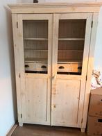 Buffetkast whitewash massief hout, Gebruikt, Ophalen of Verzenden, 150 tot 200 cm, Overige houtsoorten