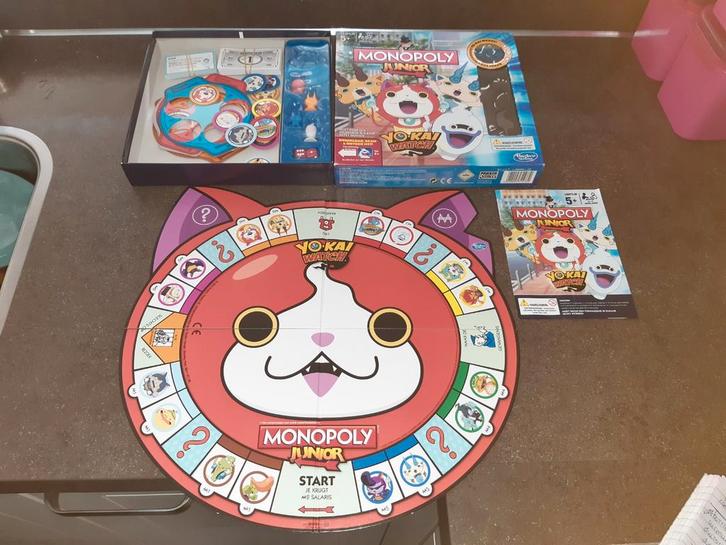 Monopoly junior yo kai watch, Hobby en Vrije tijd, Gezelschapsspellen | Bordspellen, Zo goed als nieuw, Ophalen of Verzenden