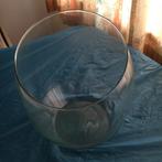 Grote glazen bolle vaas, Minder dan 50 cm, Glas, Ophalen of Verzenden, Zo goed als nieuw