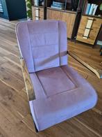 Fauteuil, oud roze/zwart frame/ houten leuning, Huis en Inrichting, Fauteuils, Ophalen of Verzenden, Zo goed als nieuw