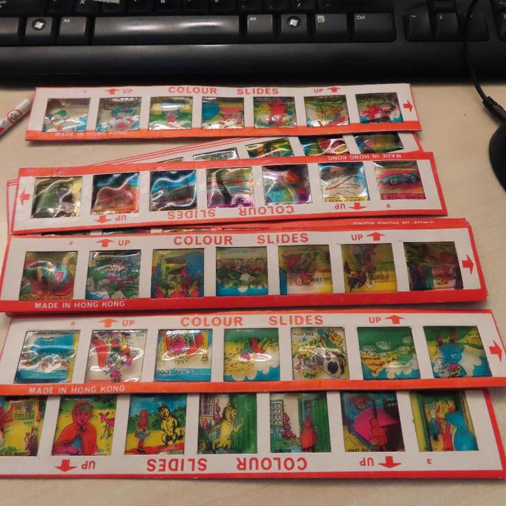 Projector Slide diastrookjes toverlantaarn 1964 sprookjes, Antiek en Kunst, Antiek | Speelgoed, Verzenden