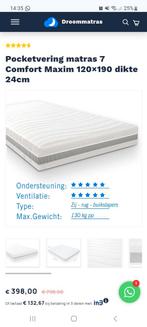 Matras 120x190 - Ideaal voor hoogslaper/camper, Ophalen, Gebruikt, 190 cm of minder, Twijfelaar