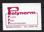 3305 Bunschoten POLYNORM, Verzamelen, Ophalen of Verzenden, Nederland