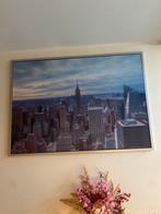 Schilderij 140x100 - Mooi Stadsgezicht, 125 cm of meer, Ophalen of Verzenden, Zo goed als nieuw, Schilderij