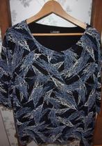 Shirt top Norah 46 blauw korte mouw shirtje, Blauw, Maat 46/48 (XL) of groter, Ophalen of Verzenden, Zo goed als nieuw