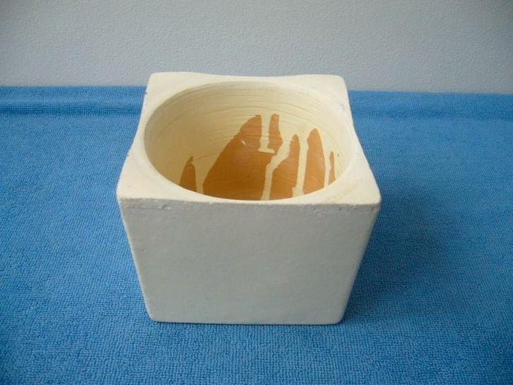 bloempot handgemaakt, Tuin en Terras, Bloempotten, Aardewerk, Minder dan 40 cm, Minder dan 25 cm, Rond, Ophalen of Verzenden