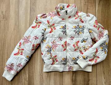 Desigual - gewatteerde jas met bloemenprint, maat M beschikbaar voor biedingen
