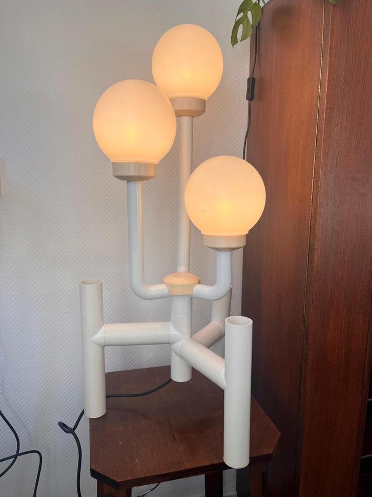 Vintage Ypma BV 'Chantal' Design Lamp, Huis en Inrichting, Lampen | Vloerlampen, Gebruikt, Minder dan 100 cm, Kunststof, Ophalen
