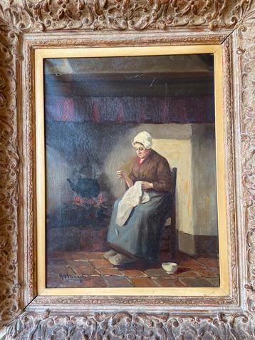 Hendrik van Langen - klassiek olieverf schilderij beschikbaar voor biedingen