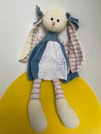 1645 russ berrie konijn met spijkerjurk, Kinderen en Baby's, Speelgoed | Knuffels en Pluche, Ophalen of Verzenden, Zo goed als nieuw