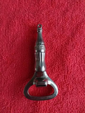 Coca Cola flesopener. Chroom.  beschikbaar voor biedingen