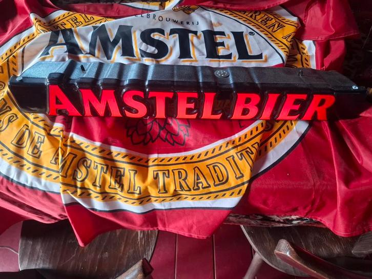 Amstel Bier Reclame Lamp - Jaren 80, Verzamelen, Merken en Reclamevoorwerpen, Ophalen of Verzenden