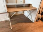 Mooi bureau wit met hout, Ophalen, Gebruikt, Bureau