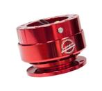 NRG Sportstuur leder 350mm rood + quick release stuurnaaf, Auto diversen, Tuning en Styling, Ophalen of Verzenden
