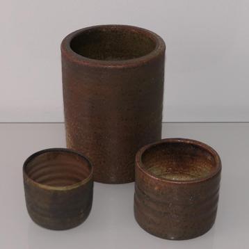 Drie Mobach 70's vazen  1965-1980 beschikbaar voor biedingen