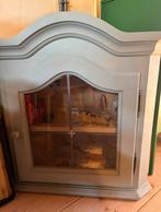Grenen Hoekkastje vitrinekastje, Huis en Inrichting, Ophalen, Gebruikt, 50 tot 100 cm, Minder dan 100 cm