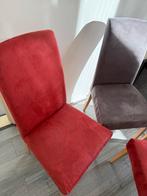 4 stoffen eetkamerstoelen, Huis en Inrichting, Stoelen, Ophalen, Gebruikt, Overige kleuren, Vier