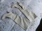 witte overknee laarzen, mt39, hoge hak, Hoge laarzen, Ophalen of Verzenden, Gedragen, Wit