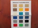 Renault Kleuren 1978, Boeken, Auto's | Folders en Tijdschriften, Ophalen of Verzenden, Renault