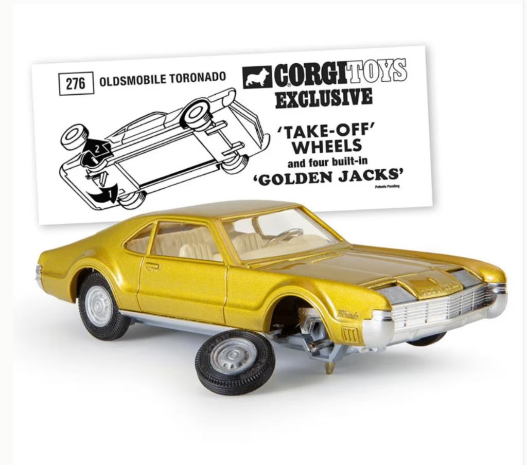 Oldsmobile Toronado take off wheels 1/51 CORGI NEW ref. 276, Hobby en Vrije tijd, Modelauto's | 1:43, Verzenden, Nieuw, Auto, Corgi