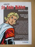 adv11099 rode ridder deelnemingsformulier, Verzamelen, Ophalen, Overige figuren, Gebruikt, Overige typen