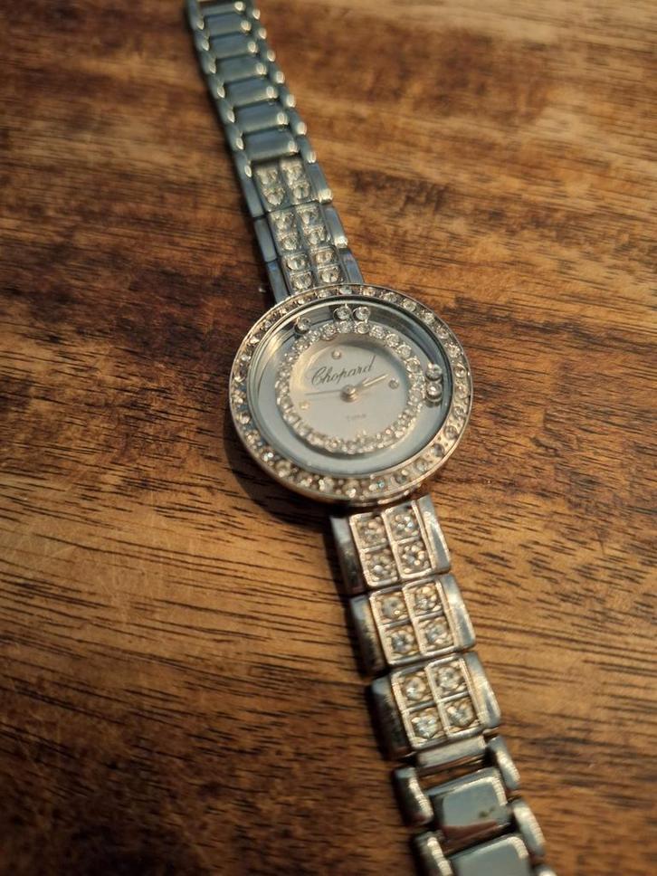 Dames horloge met strass steentjes., Sieraden, Tassen en Uiterlijk, Horloges | Dames, Zo goed als nieuw, Polshorloge, Overige merken