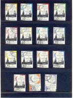 Complete serie Cour de Justice D44/D58, gestempeld, Postzegels en Munten, Postzegels | Nederland, Verzenden, Postfris