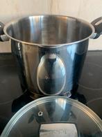 Tefal Kookpan RVS met Glasdeksel - nieuw, Kookpan of Snelkookpan, Inductieplaat, Nieuw, M