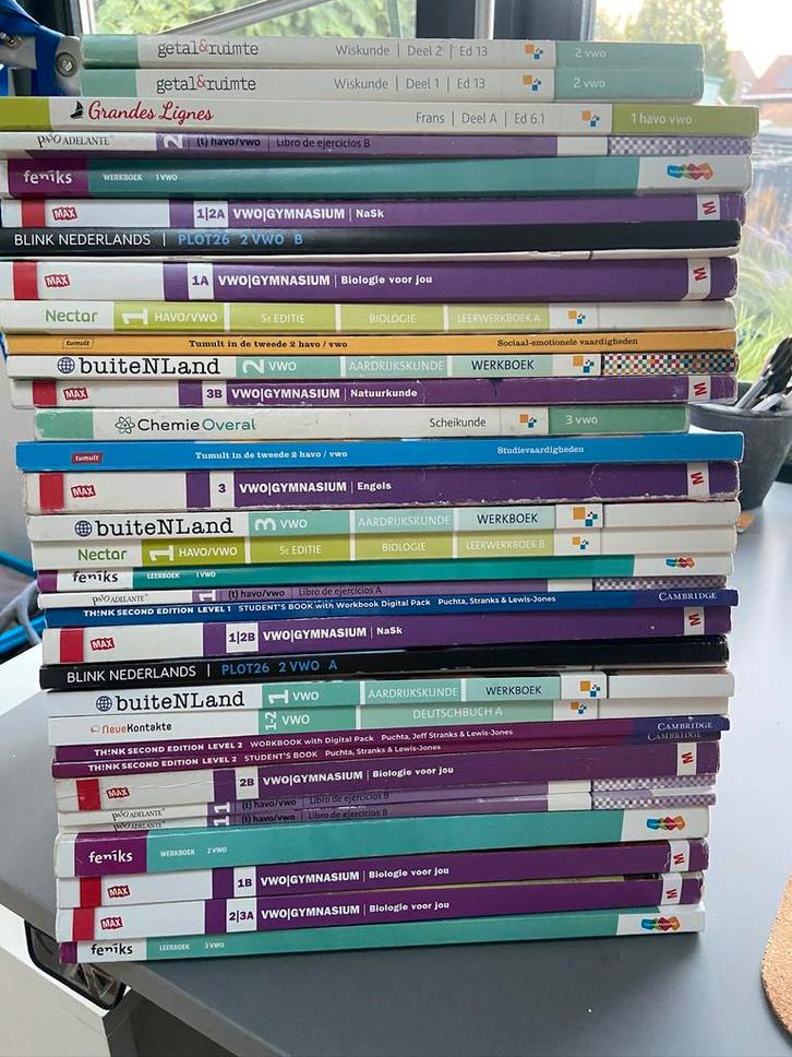 GRATIS Boeken middelbare school, Boeken, Partijen en Verzamelingen, Zo goed als nieuw, Ophalen