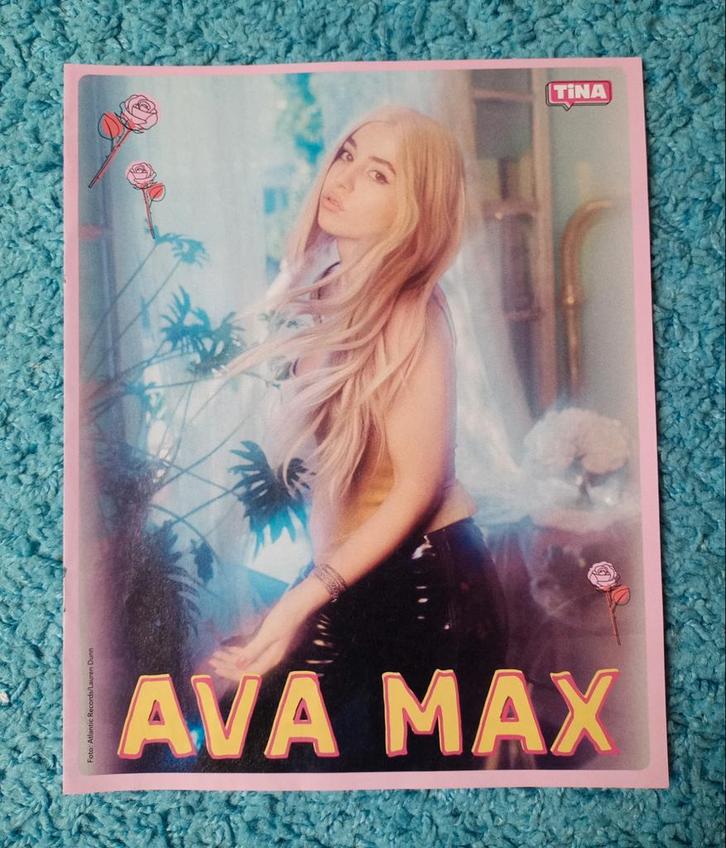 Ava Max poster uit Tina, Verzamelen, Posters, Nieuw, Muziek, A4 of kleiner, Rechthoekig Staand, Ophalen of Verzenden