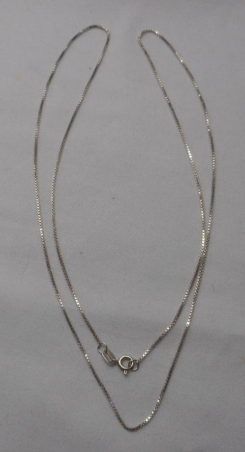 Zilveren losse ketting 70,5 cm Friedrich Binder nr.1261, Sieraden, Tassen en Uiterlijk, Kettingen, Zo goed als nieuw, Zilver, Zilver