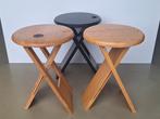 lot 3st Suzy design krukken opvouwbare klapkruk houten stool, Huis en Inrichting, Krukjes, Ophalen of Verzenden, Gebruikt, Hout