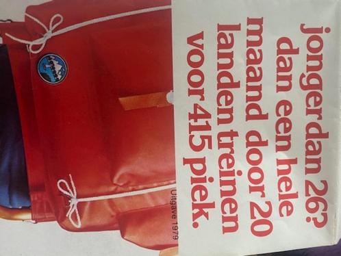 folder over treinen door 20 landen 1979, Verzamelen, Spoorwegen en Tramwegen, Gebruikt, Trein, Boek of Tijdschrift, Ophalen of Verzenden