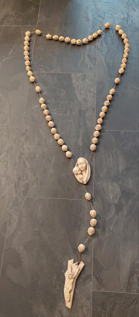 Grote rozenkrans 150cm, Antiek en Kunst, Antiek | Religie, Ophalen of Verzenden