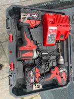 Milwakee schroefmachine en slagschroefmachine, Ophalen of Verzenden, Zo goed als nieuw, Minder dan 400 watt, Boor- en Schroefmachine