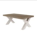 Salontafel Lynn met kruispoot, Huis en Inrichting, Tafels | Eettafels, 100 tot 150 cm, Zo goed als nieuw, Rechthoekig, 50 tot 100 cm