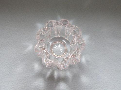 ZGAN zware glazen waxinelichthouder Rasteli helder 8 cm #1, Huis en Inrichting, Woonaccessoires | Kandelaars en Kaarsen, Zo goed als nieuw