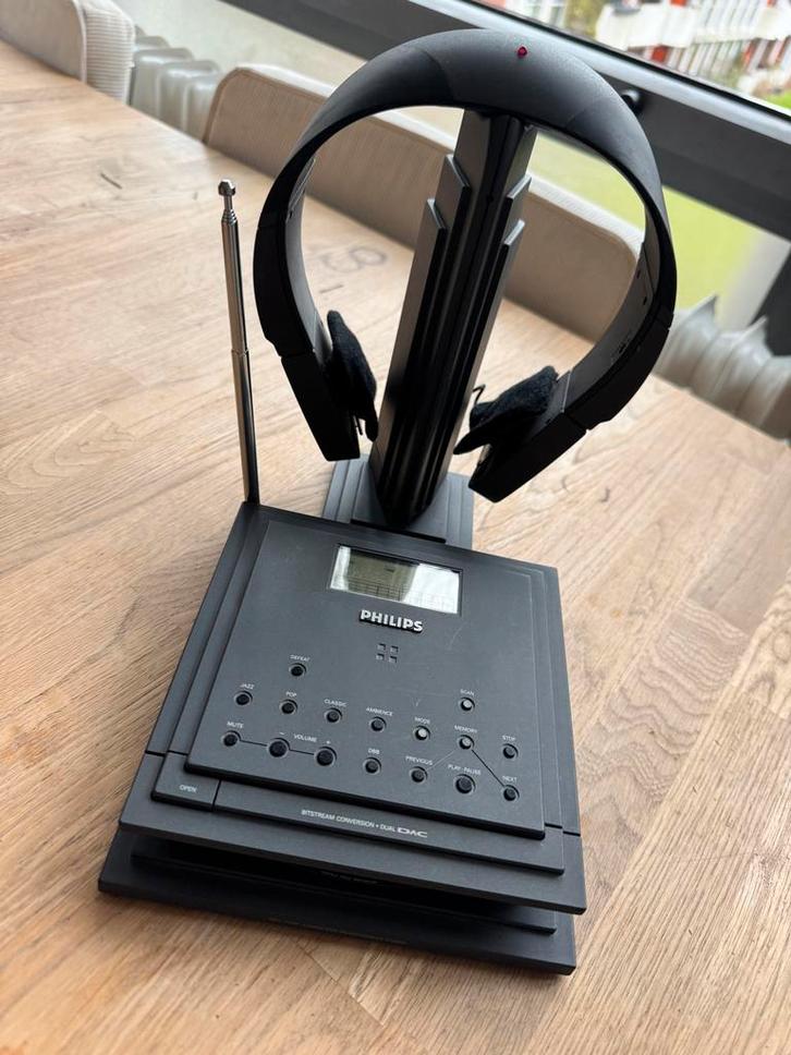 Vintage Philips AZ 6819/00 CD-speler + draadloze koptelefoon, Audio, Tv en Foto, Cd-spelers, Gebruikt, Philips, Draagbaar, Ophalen