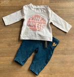 Setje shirt met stoer broekje maat 50, Kinderen en Baby's, Babykleding | Maat 50, Gebruikt, Meisje, Ophalen of Verzenden, Setje
