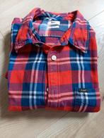 Lee Slim Fit Geblokt Overhemd Maat L Levis Wrangler, Ophalen of Verzenden, Gedragen, Blauw, Halswijdte 41/42 (L)