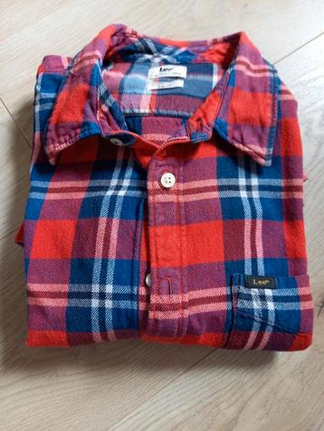 Lee Slim Fit Geblokt Overhemd Maat L Levis Wrangler beschikbaar voor biedingen