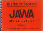 JAWA 250 cc en 350 cc 1951 instructieboek (1674z), Motoren, Overige merken