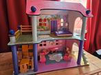 Leuk poppenhuis met meubilair, Kinderen en Baby's, Speelgoed | Poppenhuizen, Ophalen, Gebruikt, Poppenhuis