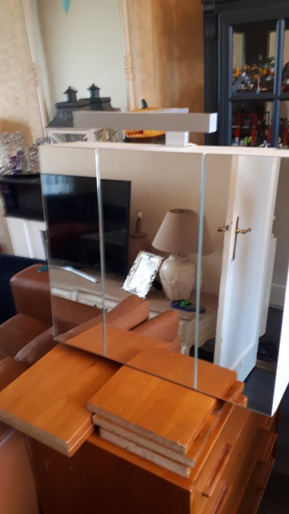 Allibert 814047 toiletkast PIAN'O 3 spiegeldeuren Soft Close, Huis en Inrichting, Badkamer | Badkamermeubels, Zo goed als nieuw