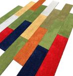 Goedkope hoogpolige kleuren mix van tapijttegels op=op, Nieuw, Ophalen of Verzenden, Zwart, Tapijttegels