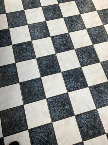 Gezocht zwart en witte vloertegels 20x20 cm beschikbaar voor biedingen