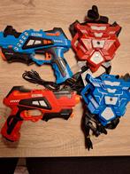 Lasergame set met waterdamp vesten oplaadbaar - 2 spelers, Ophalen of Verzenden, Zo goed als nieuw