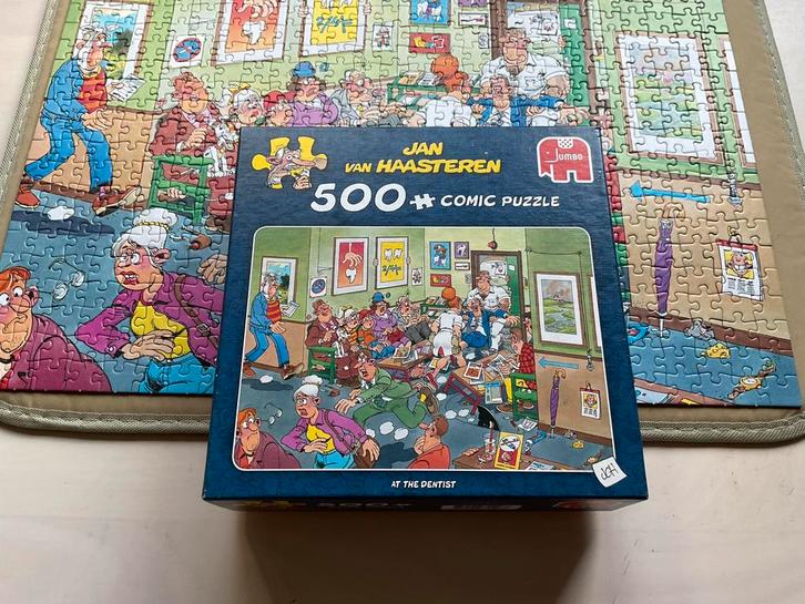 Jan van Haasteren At the dentist 500 stukjes bij de tandarts, Hobby en Vrije tijd, Denksport en Puzzels, Zo goed als nieuw, 500 t/m 1500 stukjes